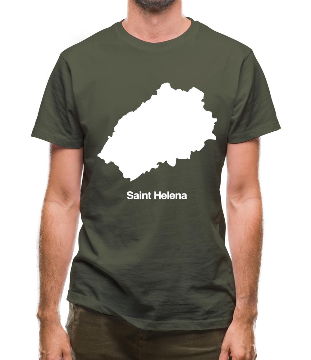 Saint Helena Silhouette Mens T-Shirt