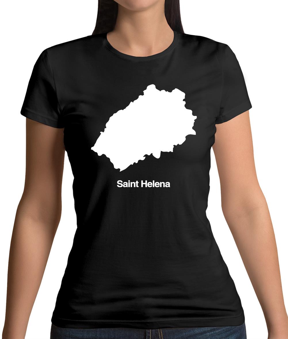 Saint Helena Silhouette Womens T-Shirt Saint Helena Silhouette Womens T-Shirt