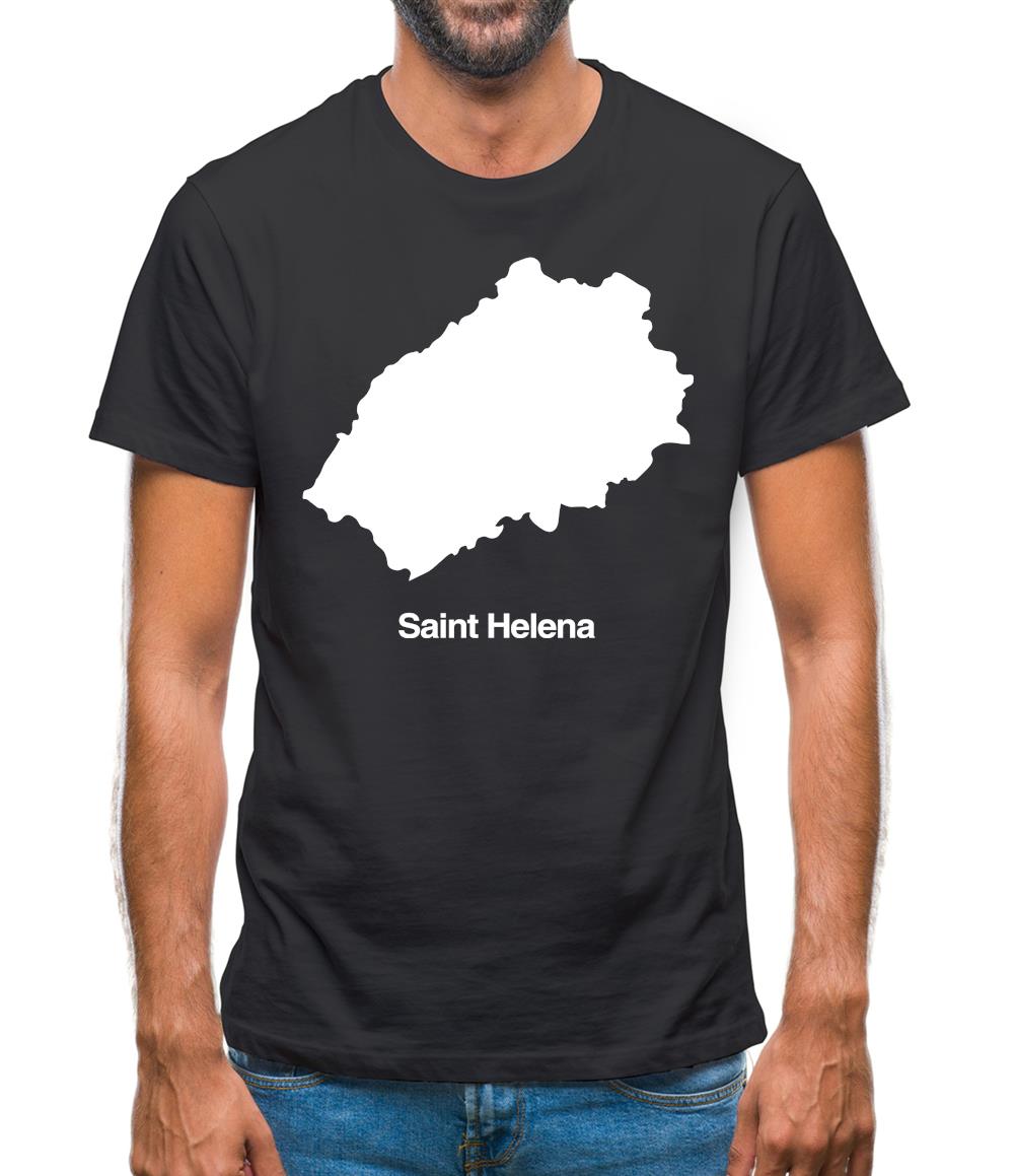 Saint Helena Silhouette Mens T-Shirt Saint Helena Silhouette Mens T-Shirt