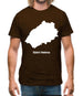 Saint Helena Silhouette Mens T-Shirt Saint Helena Silhouette Mens T-Shirt