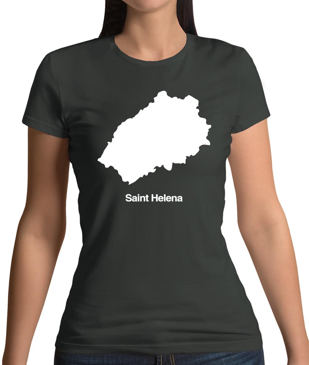 Saint Helena Silhouette Womens T-Shirt Saint Helena Silhouette Womens T-Shirt