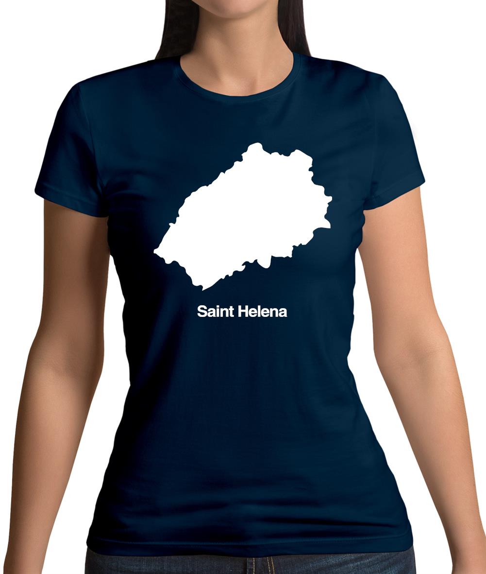 Saint Helena Silhouette Womens T-Shirt Saint Helena Silhouette Womens T-Shirt