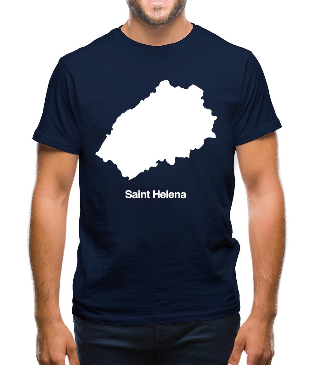 Saint Helena Silhouette Mens T-Shirt Saint Helena Silhouette Mens T-Shirt