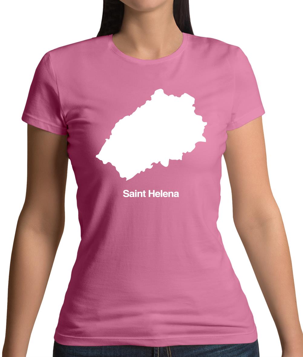 Saint Helena Silhouette Womens T-Shirt Saint Helena Silhouette Womens T-Shirt
