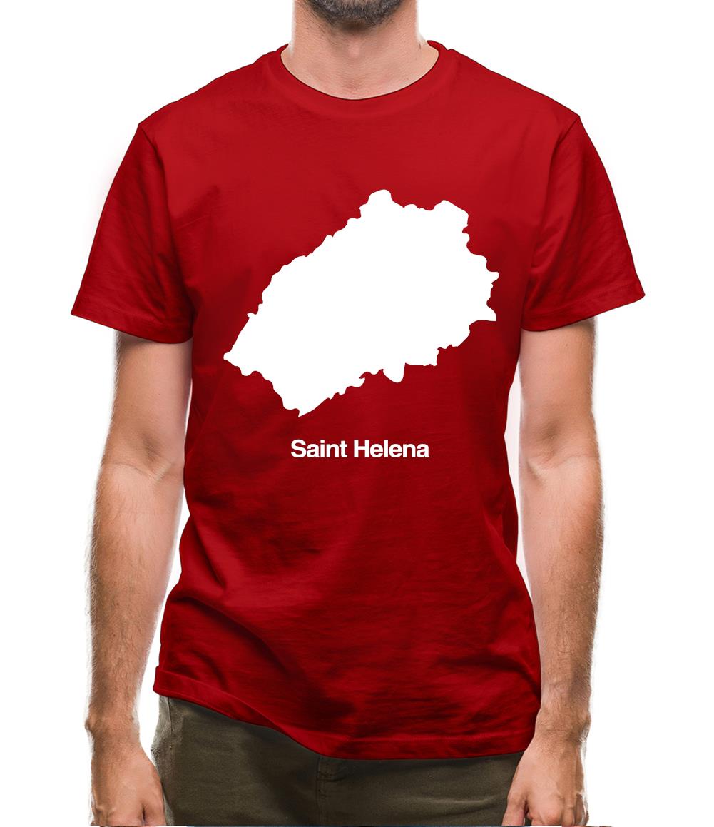 Saint Helena Silhouette Mens T-Shirt Saint Helena Silhouette Mens T-Shirt