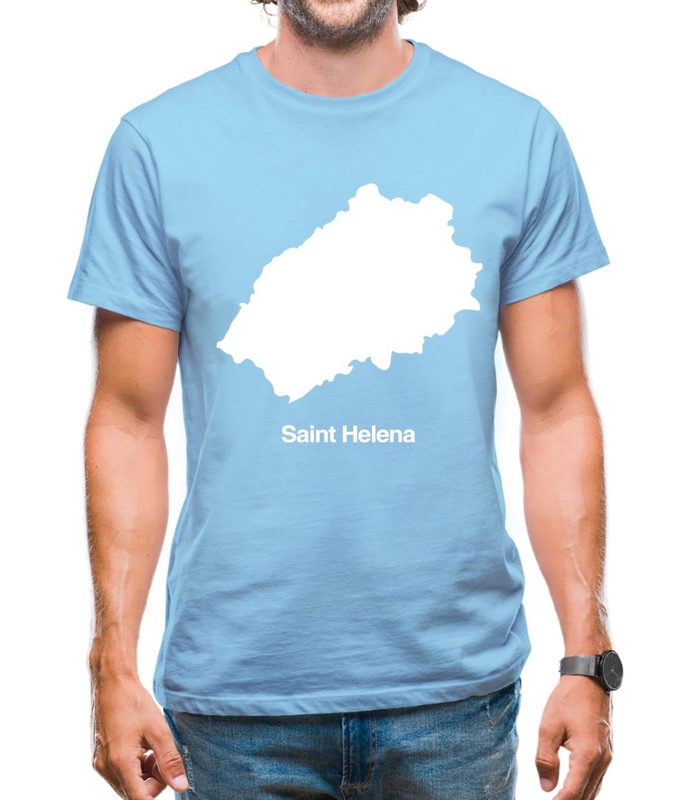Saint Helena Silhouette Mens T-Shirt Saint Helena Silhouette Mens T-Shirt