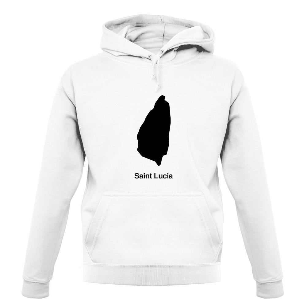 Saint Lucia Silhouette unisex hoodie Saint Lucia Silhouette unisex hoodie