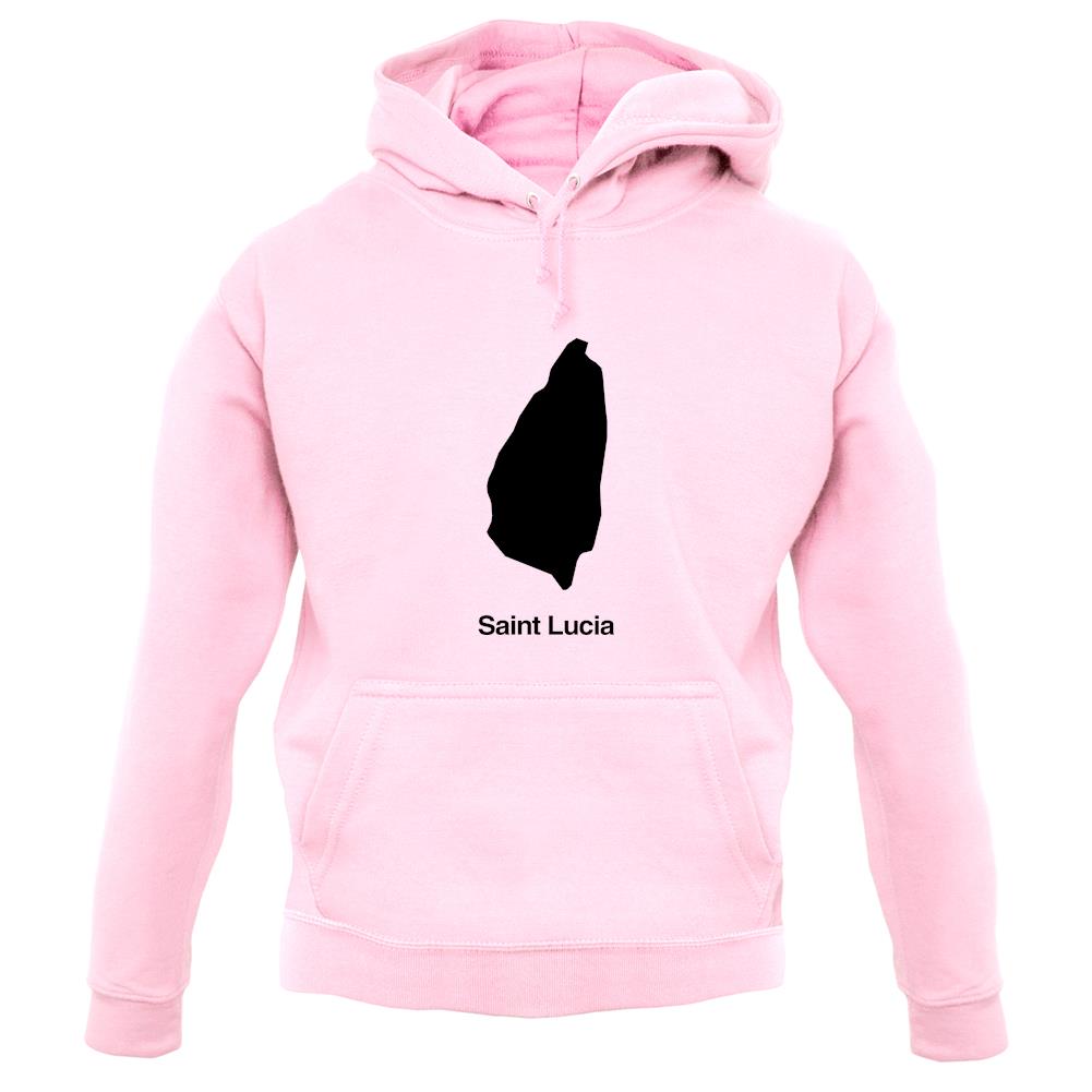 Saint Lucia Silhouette unisex hoodie Saint Lucia Silhouette unisex hoodie