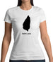 Saint Lucia Silhouette Womens T-Shirt Saint Lucia Silhouette Womens T-Shirt