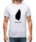 Saint Lucia Silhouette Mens T-Shirt Saint Lucia Silhouette Mens T-Shirt