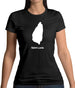 Saint Lucia Silhouette Womens T-Shirt Saint Lucia Silhouette Womens T-Shirt