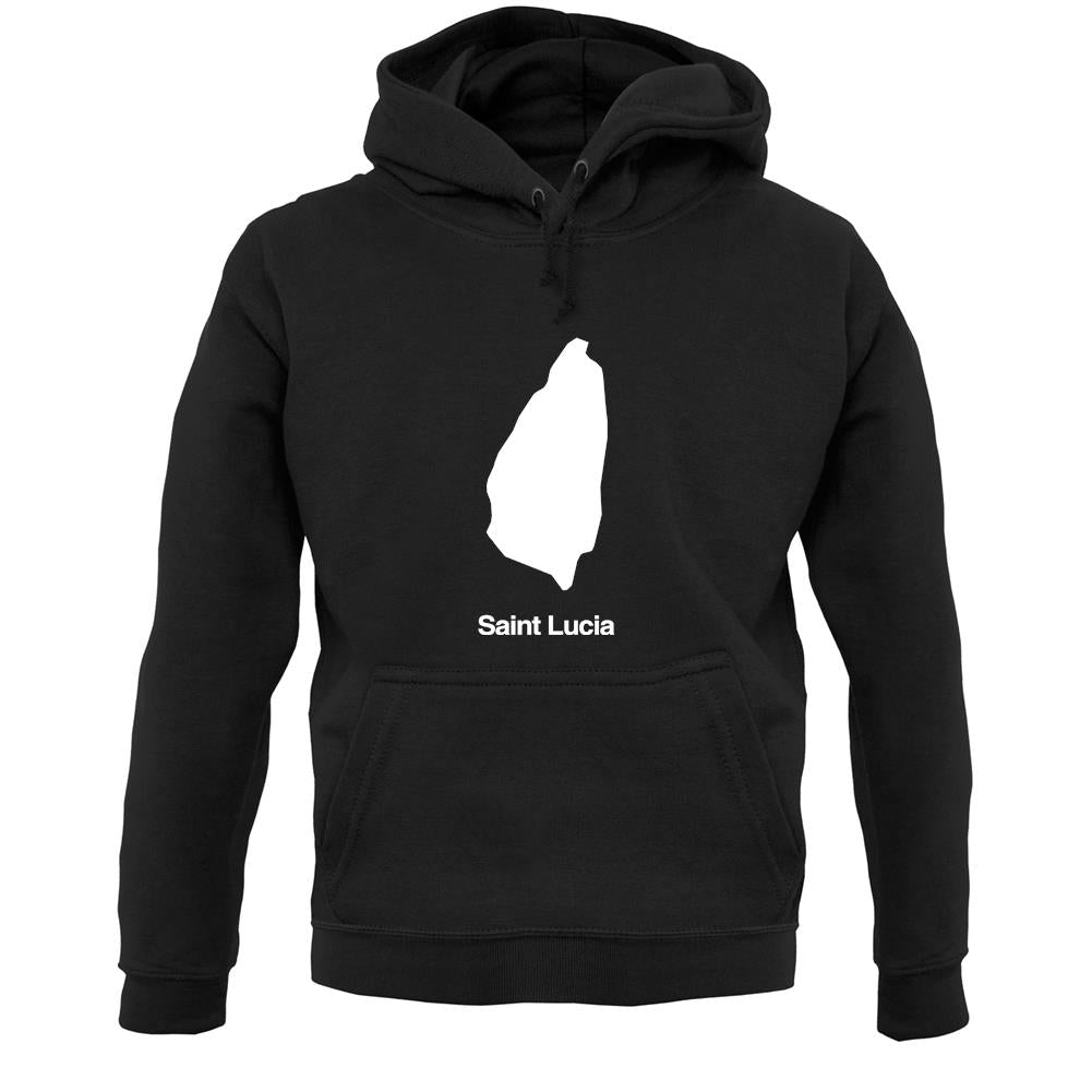 Saint Lucia Silhouette Unisex Hoodie