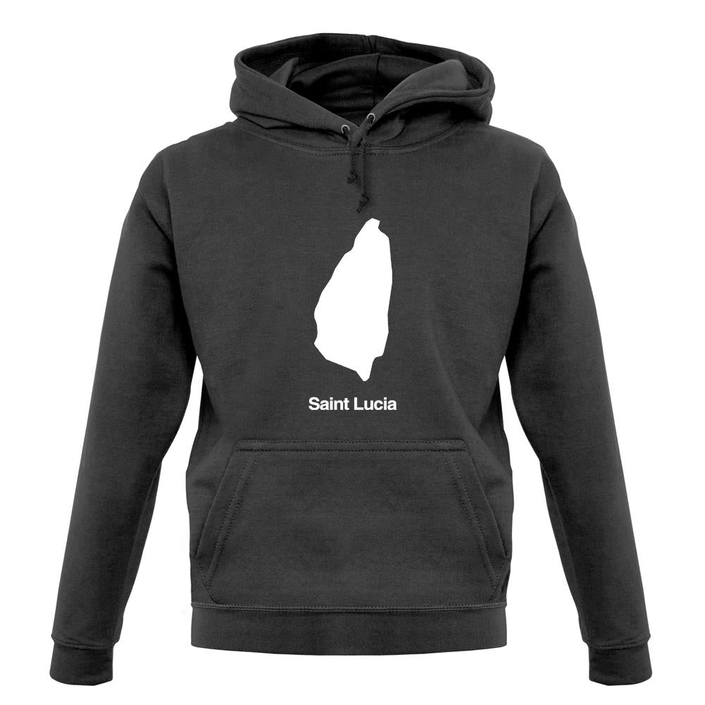 Saint Lucia Silhouette unisex hoodie Saint Lucia Silhouette unisex hoodie