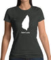 Saint Lucia Silhouette Womens T-Shirt Saint Lucia Silhouette Womens T-Shirt