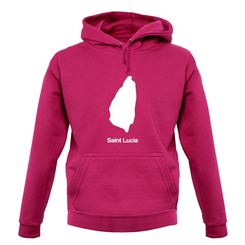 Saint Lucia Silhouette unisex hoodie Saint Lucia Silhouette unisex hoodie