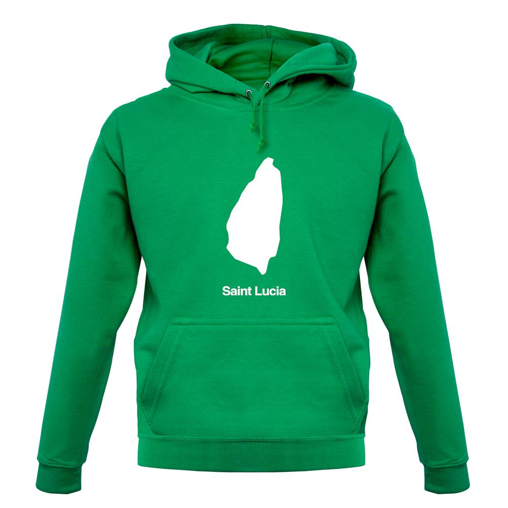 Saint Lucia Silhouette unisex hoodie Saint Lucia Silhouette unisex hoodie