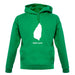 Saint Lucia Silhouette unisex hoodie Saint Lucia Silhouette unisex hoodie