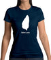 Saint Lucia Silhouette Womens T-Shirt Saint Lucia Silhouette Womens T-Shirt