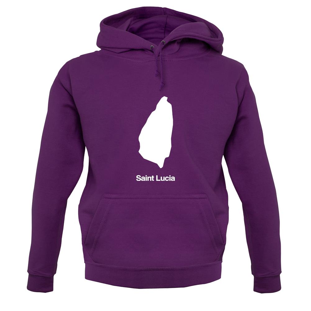 Saint Lucia Silhouette unisex hoodie Saint Lucia Silhouette unisex hoodie