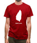 Saint Lucia Silhouette Mens T-Shirt Saint Lucia Silhouette Mens T-Shirt