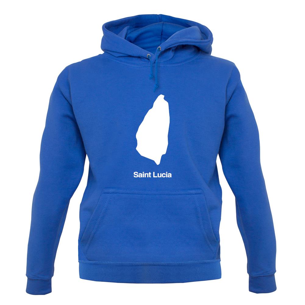 Saint Lucia Silhouette unisex hoodie Saint Lucia Silhouette unisex hoodie