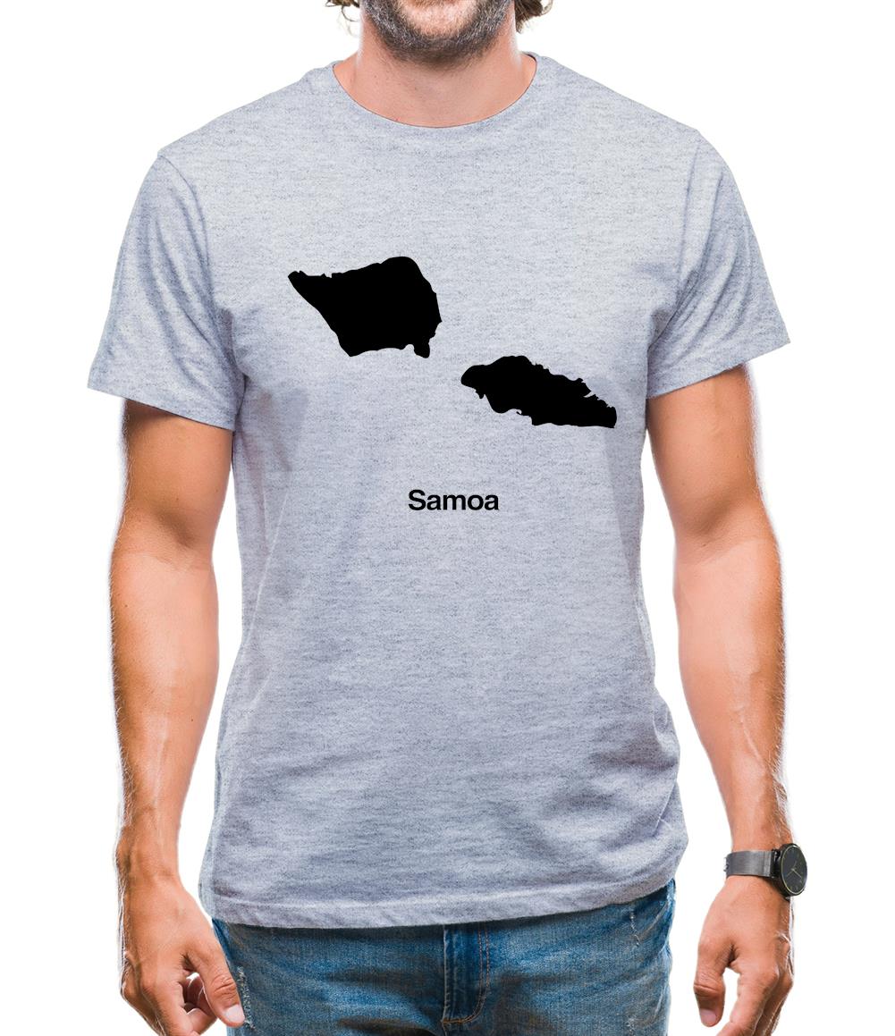 Samoa Silhouette Mens T-Shirt Samoa Silhouette Mens T-Shirt