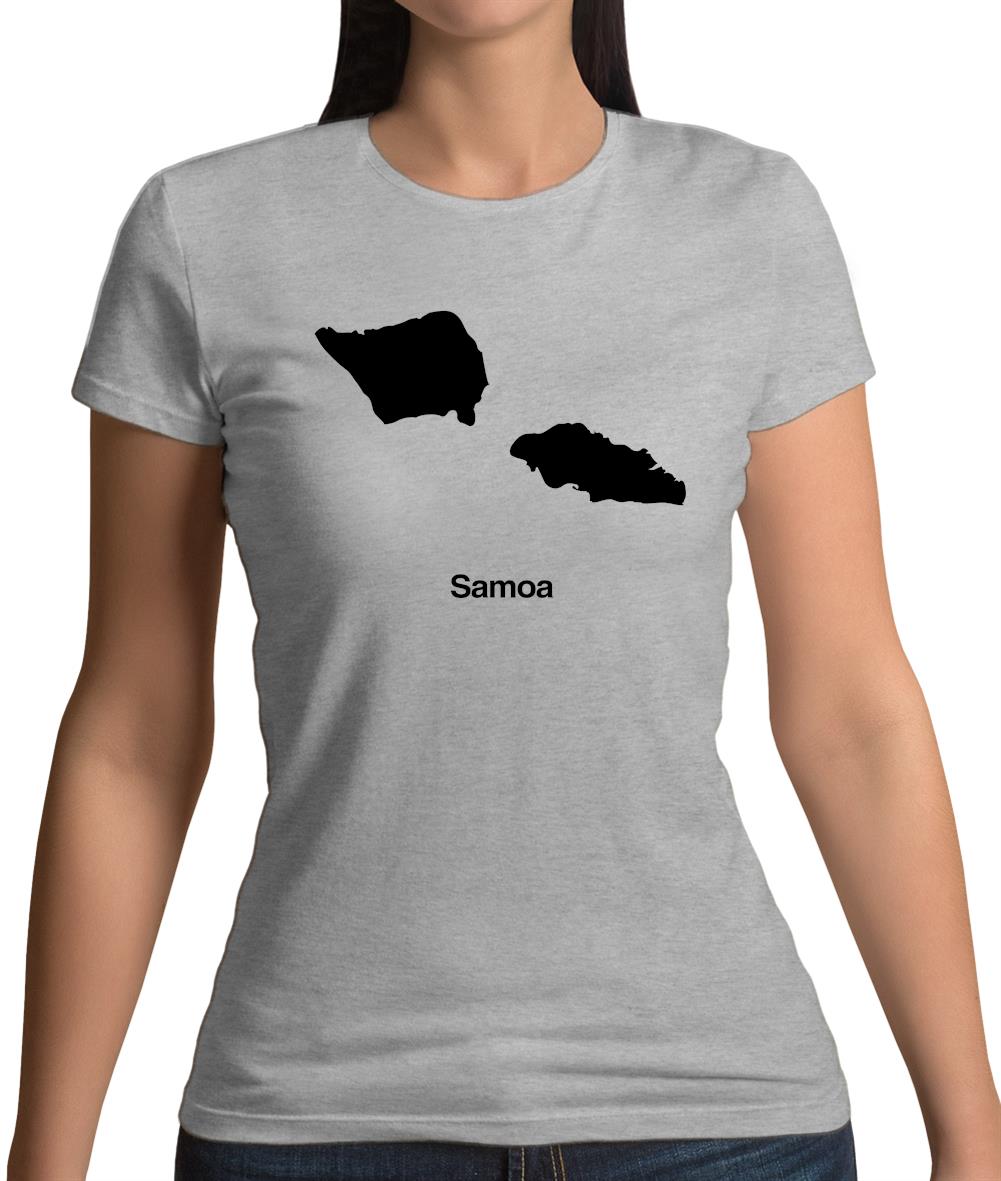 Samoa Silhouette Womens T-Shirt Samoa Silhouette Womens T-Shirt
