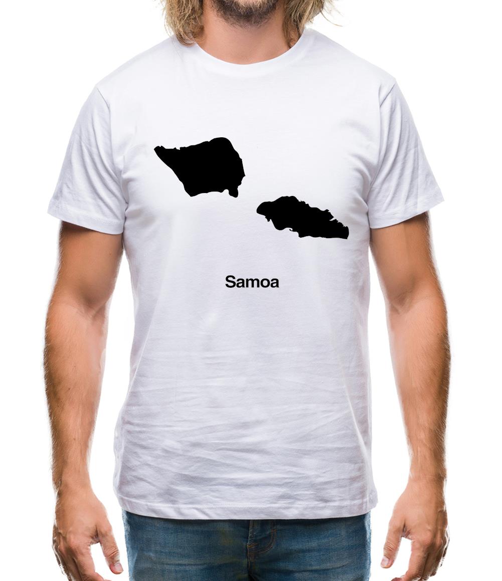 Samoa Silhouette Mens T-Shirt Samoa Silhouette Mens T-Shirt