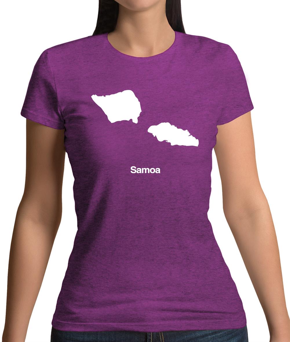Samoa Silhouette Womens T-Shirt Samoa Silhouette Womens T-Shirt