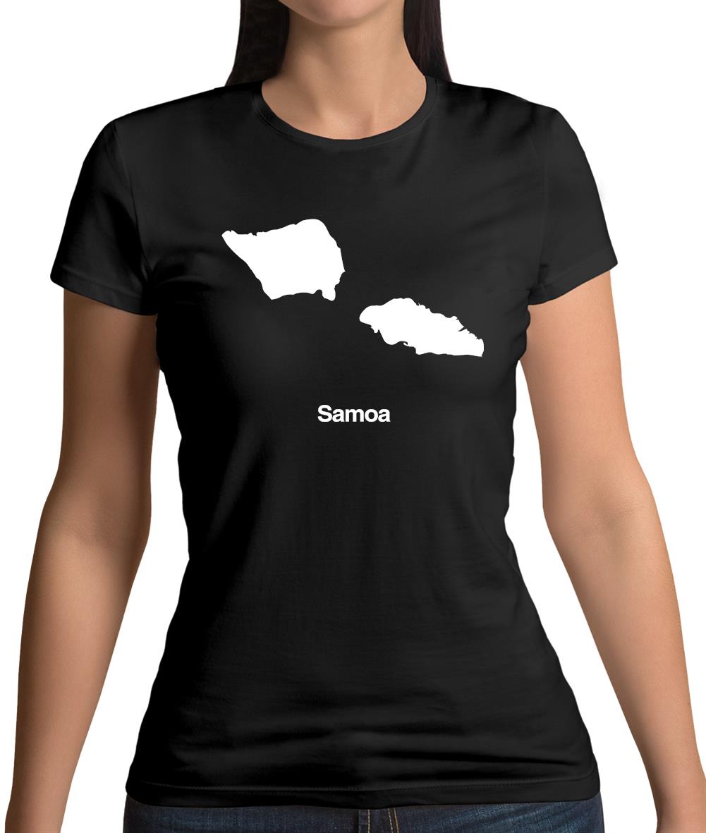 Samoa Silhouette Womens T-Shirt Samoa Silhouette Womens T-Shirt