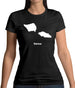 Samoa Silhouette Womens T-Shirt Samoa Silhouette Womens T-Shirt