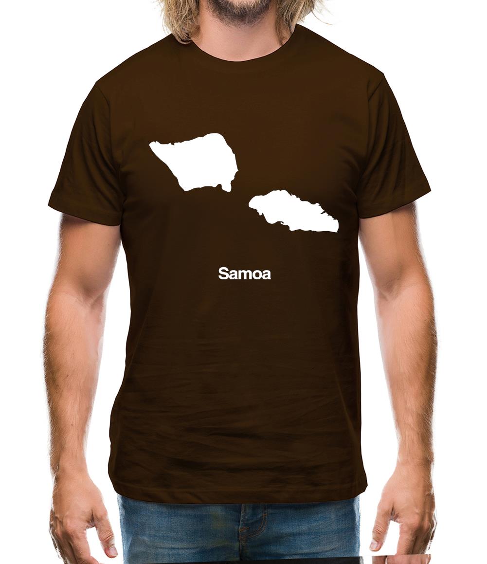 Samoa Silhouette Mens T-Shirt Samoa Silhouette Mens T-Shirt