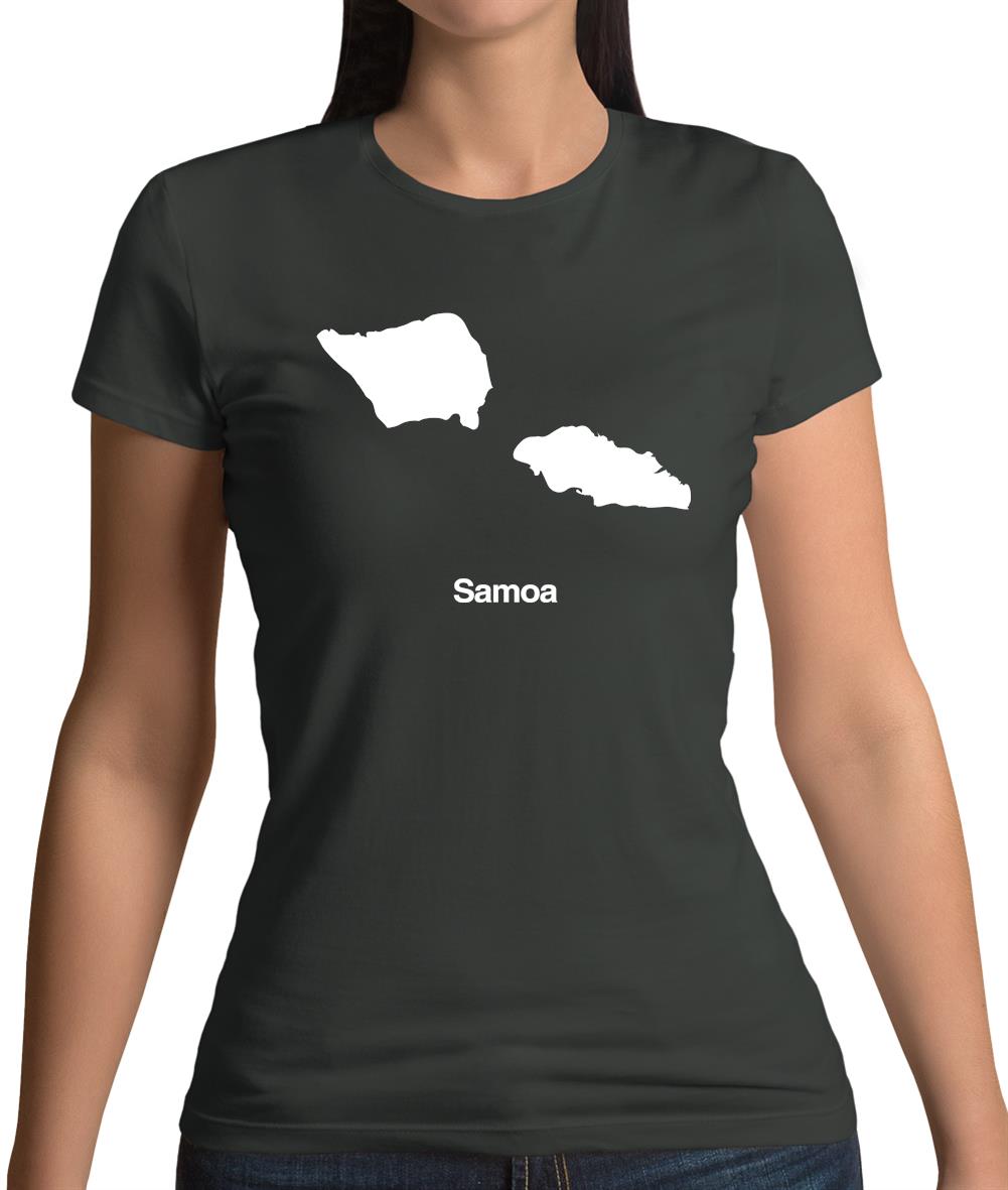 Samoa Silhouette Womens T-Shirt Samoa Silhouette Womens T-Shirt