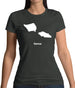 Samoa Silhouette Womens T-Shirt Samoa Silhouette Womens T-Shirt