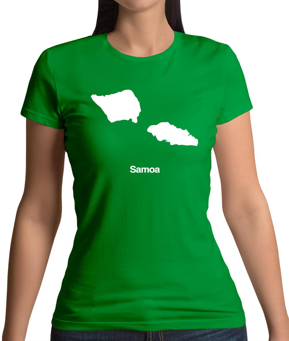 Samoa Silhouette Womens T-Shirt Samoa Silhouette Womens T-Shirt