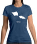 Samoa Silhouette Womens T-Shirt Samoa Silhouette Womens T-Shirt