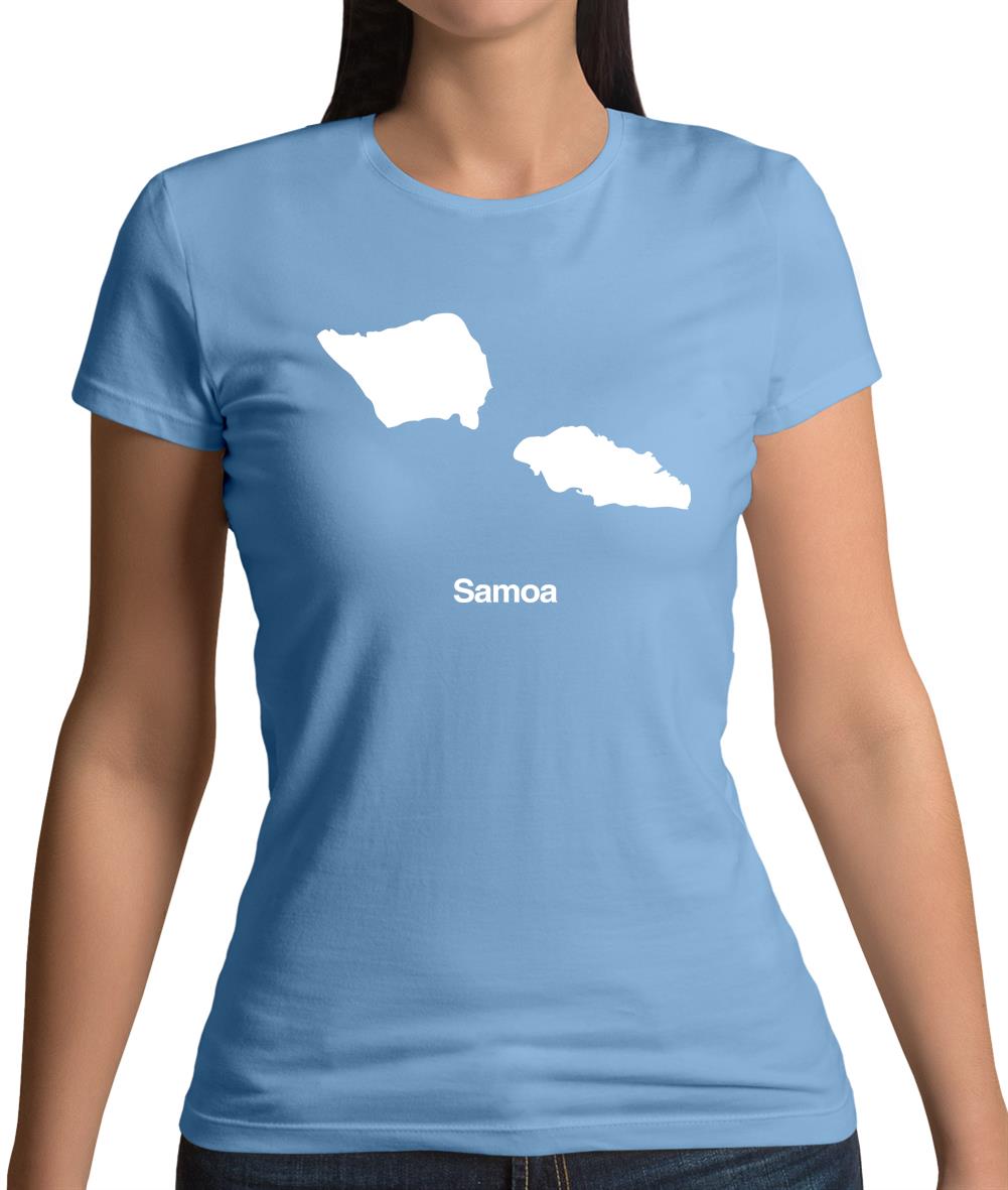 Samoa Silhouette Womens T-Shirt Samoa Silhouette Womens T-Shirt