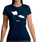 Samoa Silhouette Womens T-Shirt Samoa Silhouette Womens T-Shirt