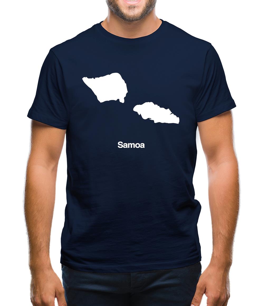 Samoa Silhouette Mens T-Shirt Samoa Silhouette Mens T-Shirt