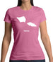 Samoa Silhouette Womens T-Shirt Samoa Silhouette Womens T-Shirt