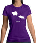 Samoa Silhouette Womens T-Shirt Samoa Silhouette Womens T-Shirt