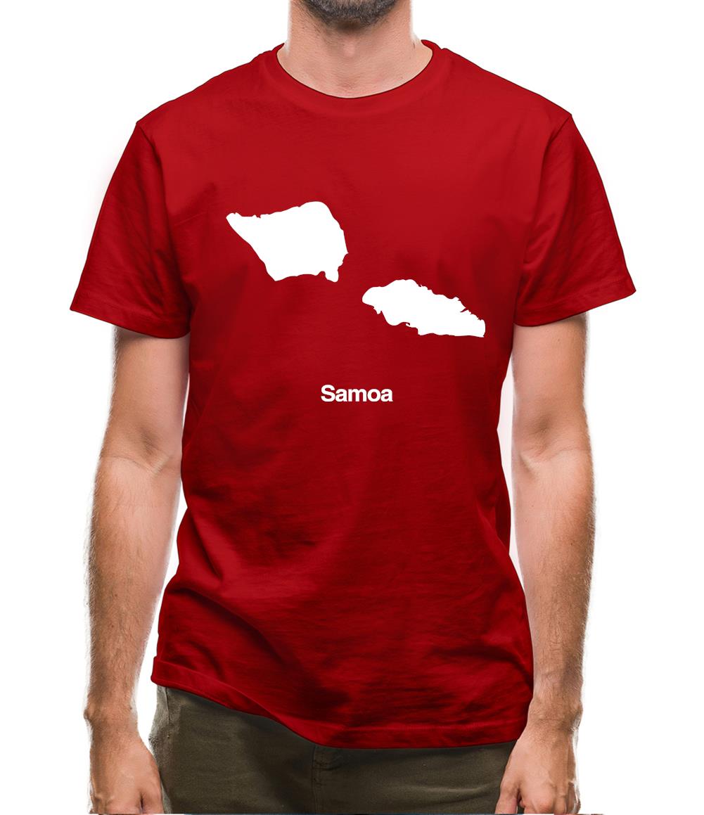 Samoa Silhouette Mens T-Shirt Samoa Silhouette Mens T-Shirt