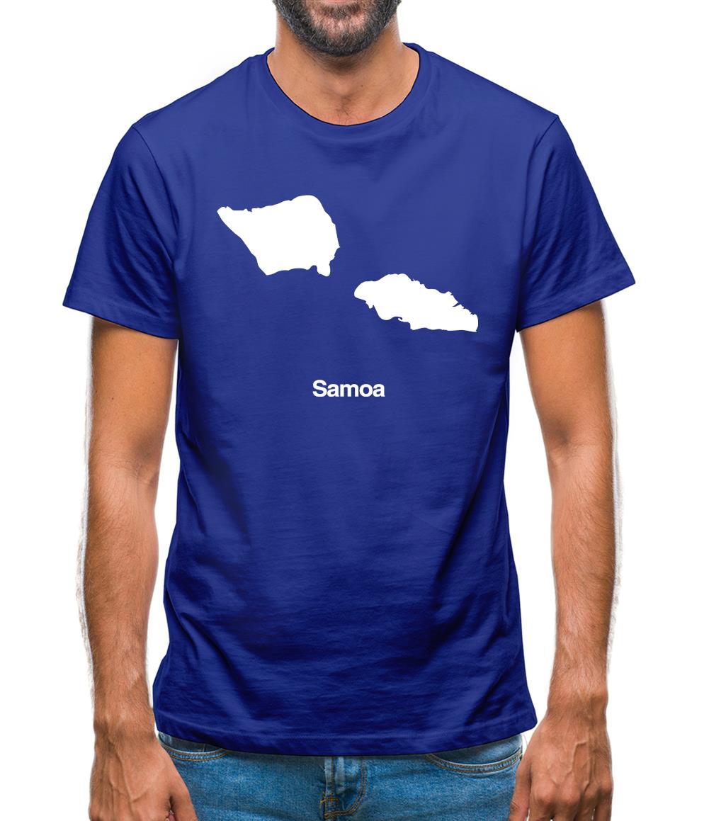 Samoa Silhouette Mens T-Shirt Samoa Silhouette Mens T-Shirt