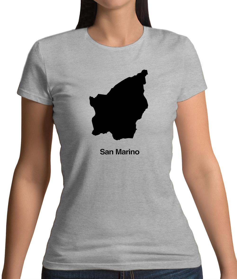 San Marino Silhouette Womens T-Shirt San Marino Silhouette Womens T-Shirt