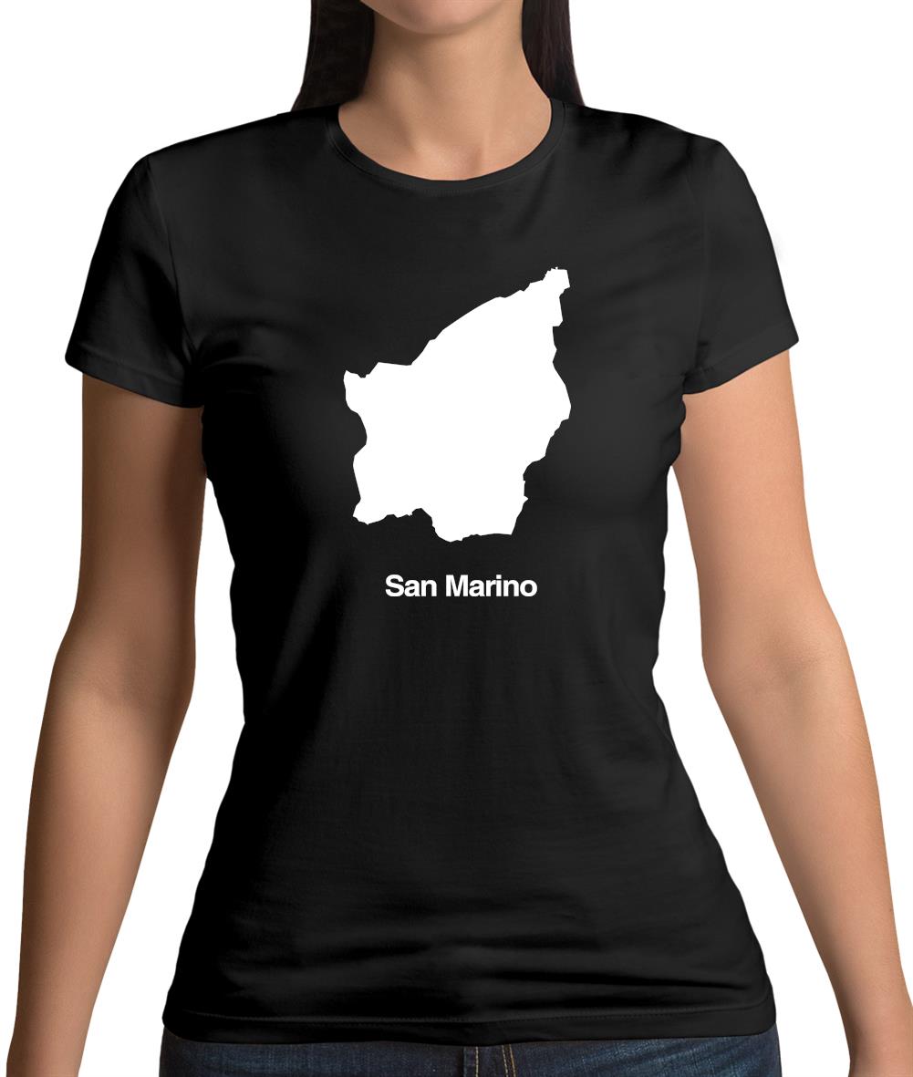 San Marino Silhouette Womens T-Shirt San Marino Silhouette Womens T-Shirt