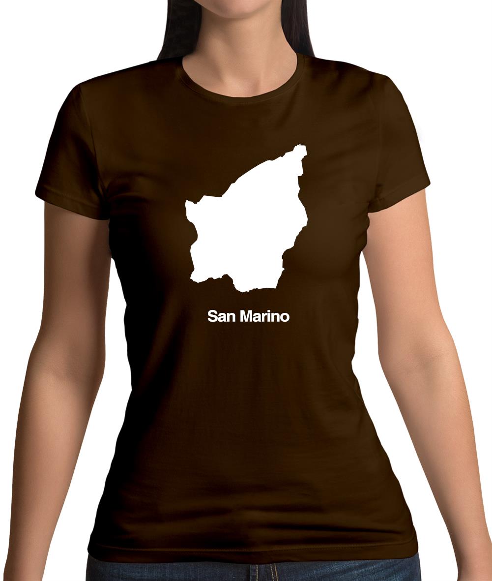 San Marino Silhouette Womens T-Shirt San Marino Silhouette Womens T-Shirt