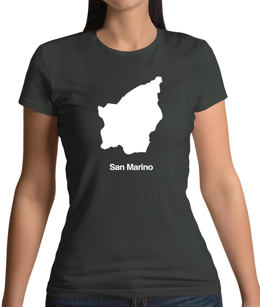 San Marino Silhouette Womens T-Shirt San Marino Silhouette Womens T-Shirt