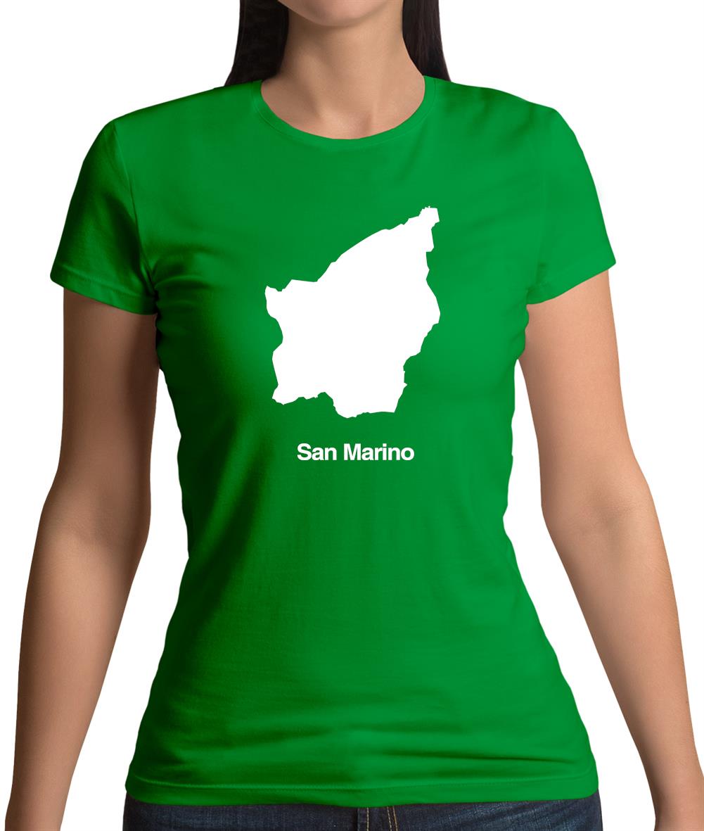 San Marino Silhouette Womens T-Shirt San Marino Silhouette Womens T-Shirt