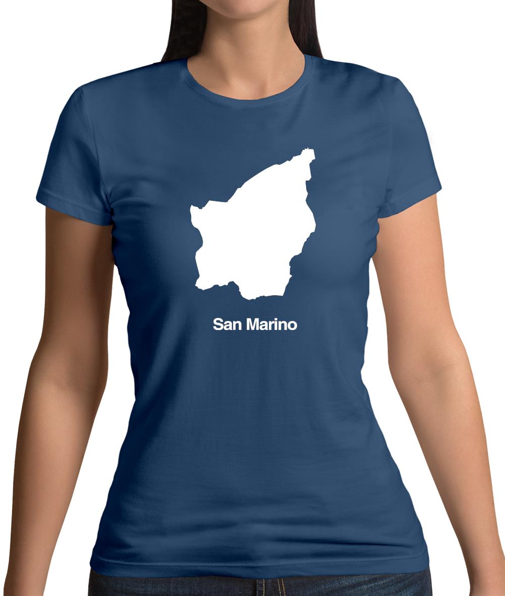 San Marino Silhouette Womens T-Shirt San Marino Silhouette Womens T-Shirt
