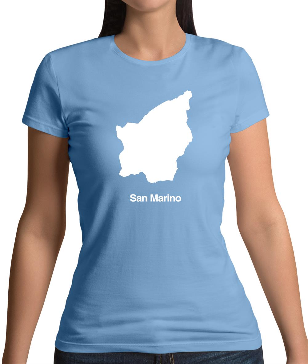 San Marino Silhouette Womens T-Shirt San Marino Silhouette Womens T-Shirt